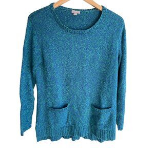 J. Jill blue green sweater tunic size S Small